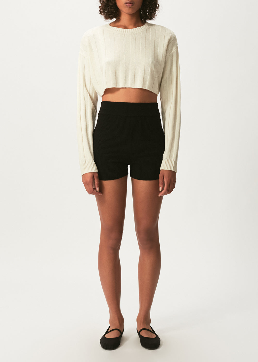 Cropped best sale cashmere jumper